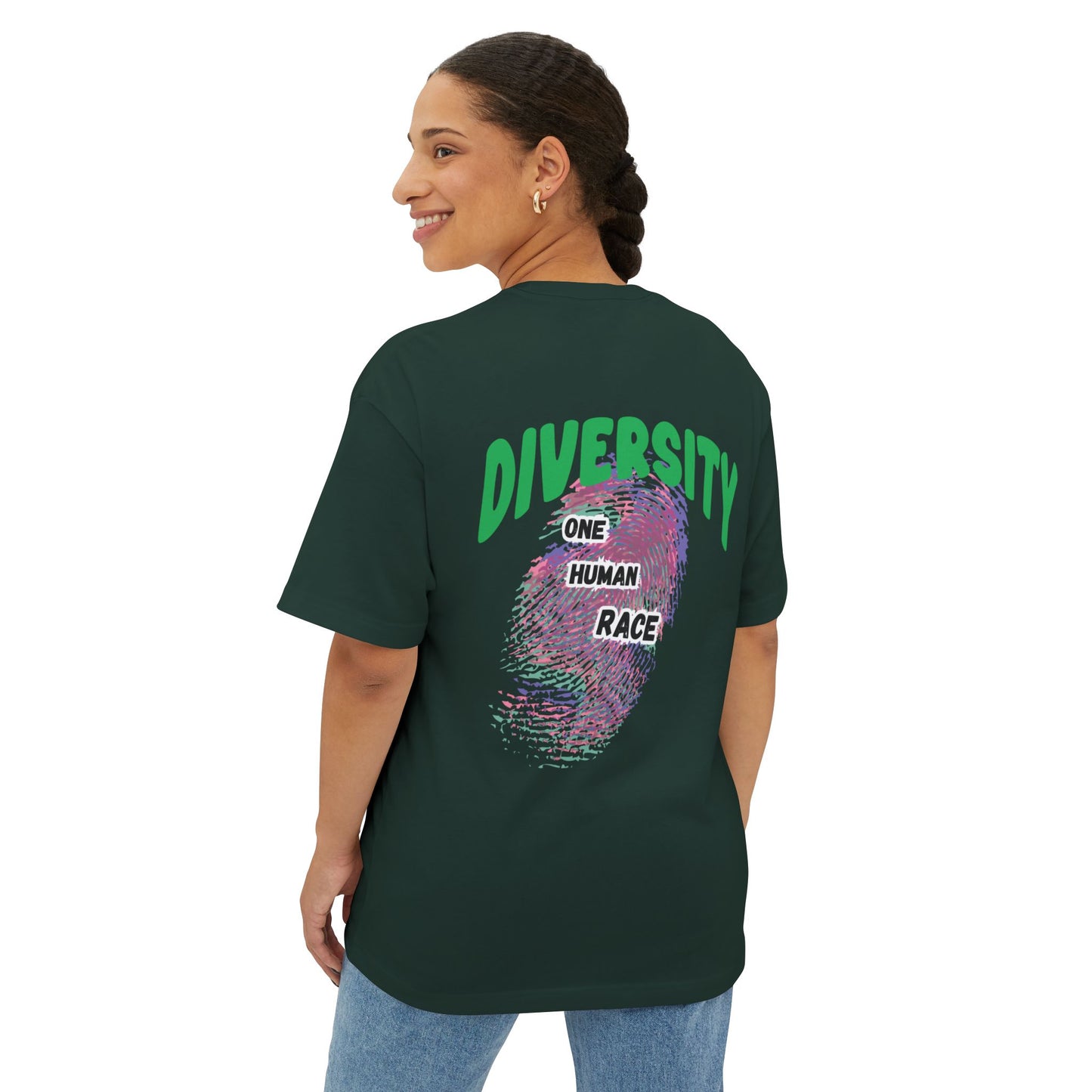 Diversity One Human Race fingerprint tee | T-Shirt