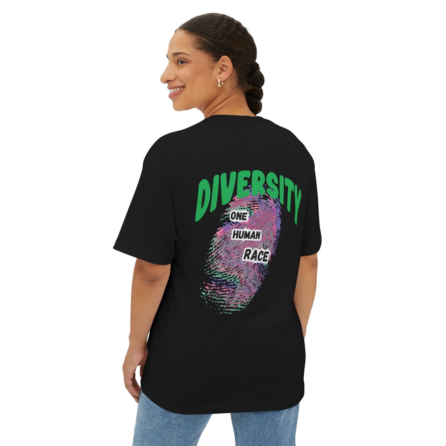 Diversity One Human Race fingerprint tee | T-Shirt
